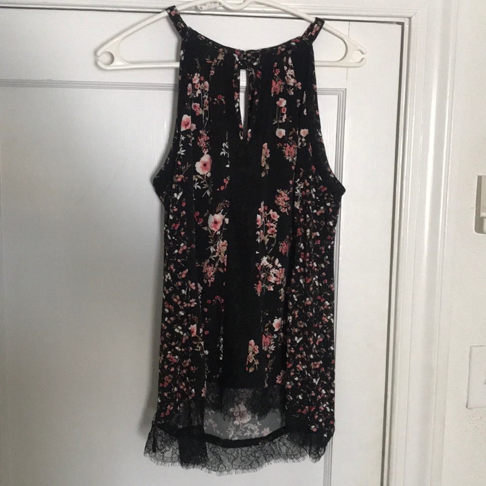 White House Black Market Floral Tank